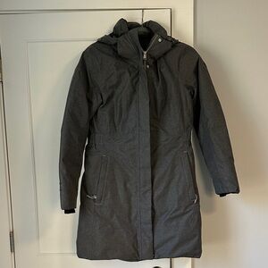 North Face Women's Gray Hooded Coat